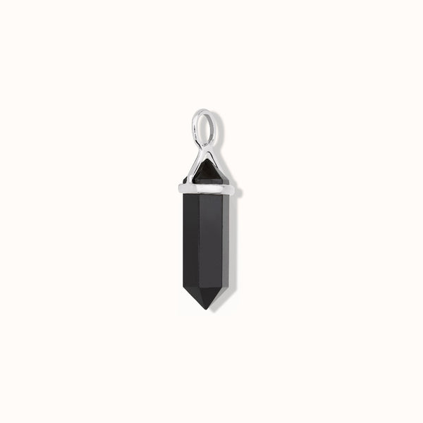 Soul Kristallspitze Onyx Charm Silber - Spirit of Liebs