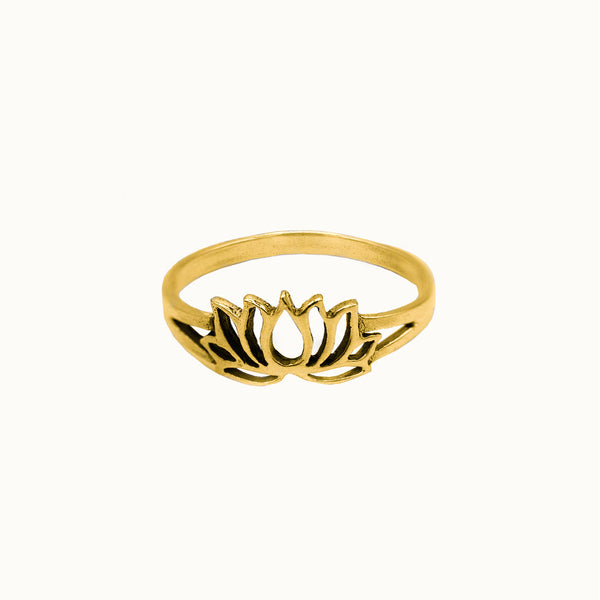 Lotus Ring Golden - Spirit of Liebs