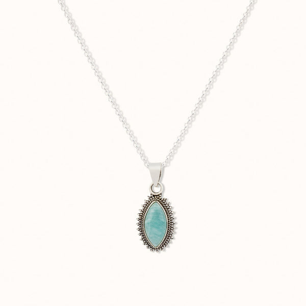 Namaste Amazonit Charm Silber - Spirit of Liebs