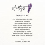 Fische Amethyst Charm Silber - Spirit of Liebs