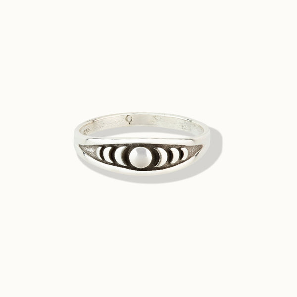 Moon and Back Ring Silber - Spirit of Liebs