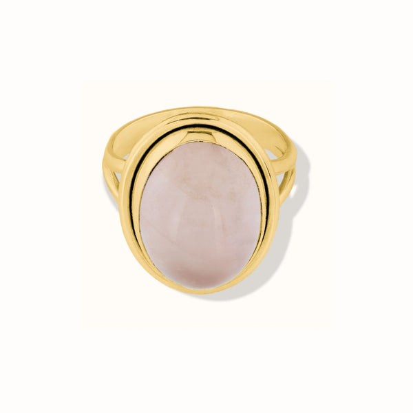 Aylin Rosenquarz Ring Golden