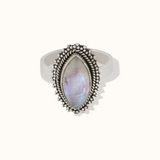 Anjali Mondstein Ring Silber - Spirit of Liebs