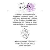 Fische Amethyst Charm Silber