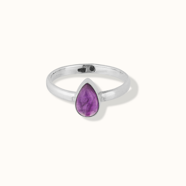 Agua Amethyst Ring Silber - Spirit of Liebs