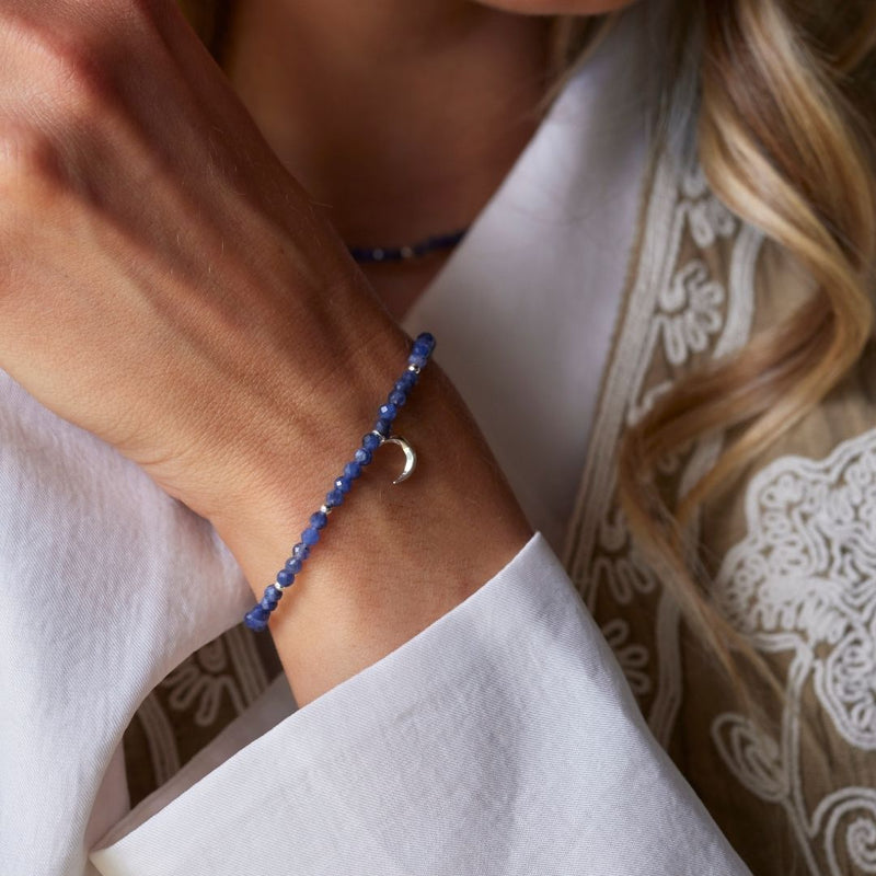 "Fly me to the moon" Armband Silber