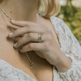 Una Peridot Ring Silber - Spirit of Liebs